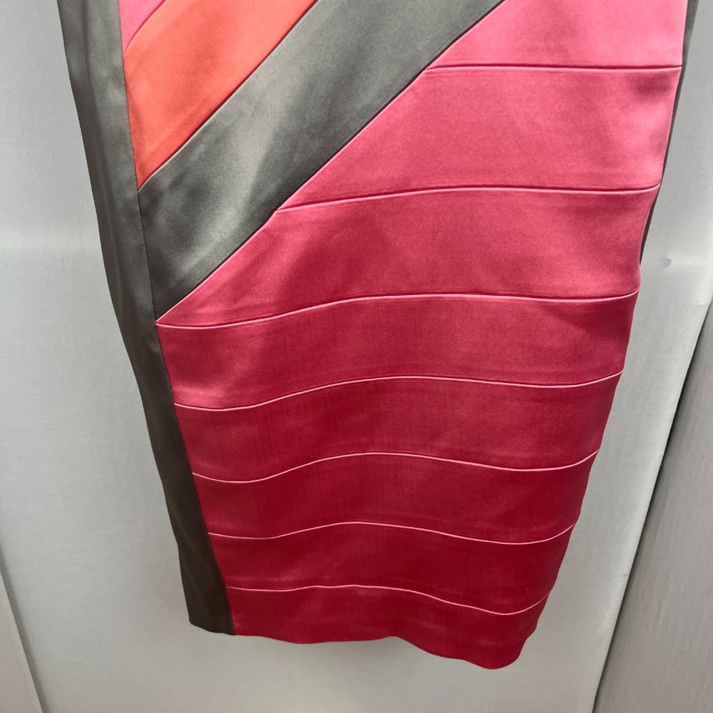 Jax Color Block Split Shoulder Midi Sheath Dress … - image 3